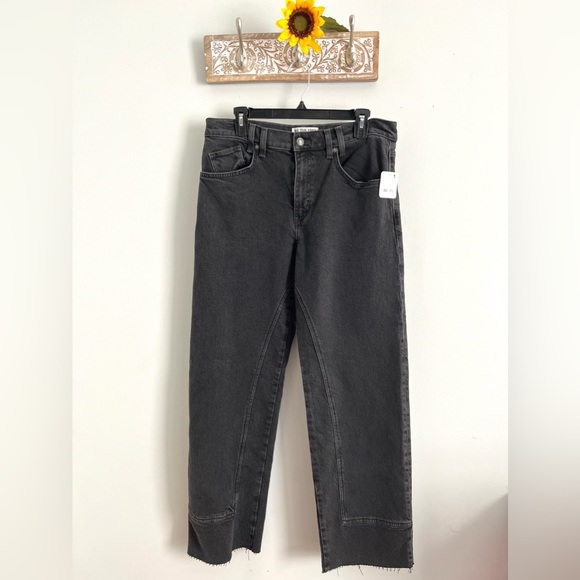 🆕FREE PEOPLE Risk Taker High-Rise Straight Jeans Main Squeeze color-Size 30 - Picture 10 of 13